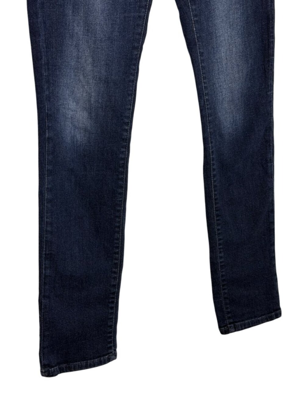 H&M LOGG Skinny Jeans Low Rise Pants Women Dark Blue Rinse 27 - Picture 3 of 8